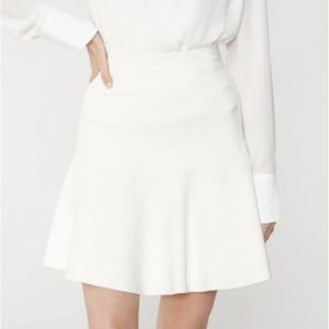 BCBGMAXAZRIA Ingrid A-Line Skirt in White